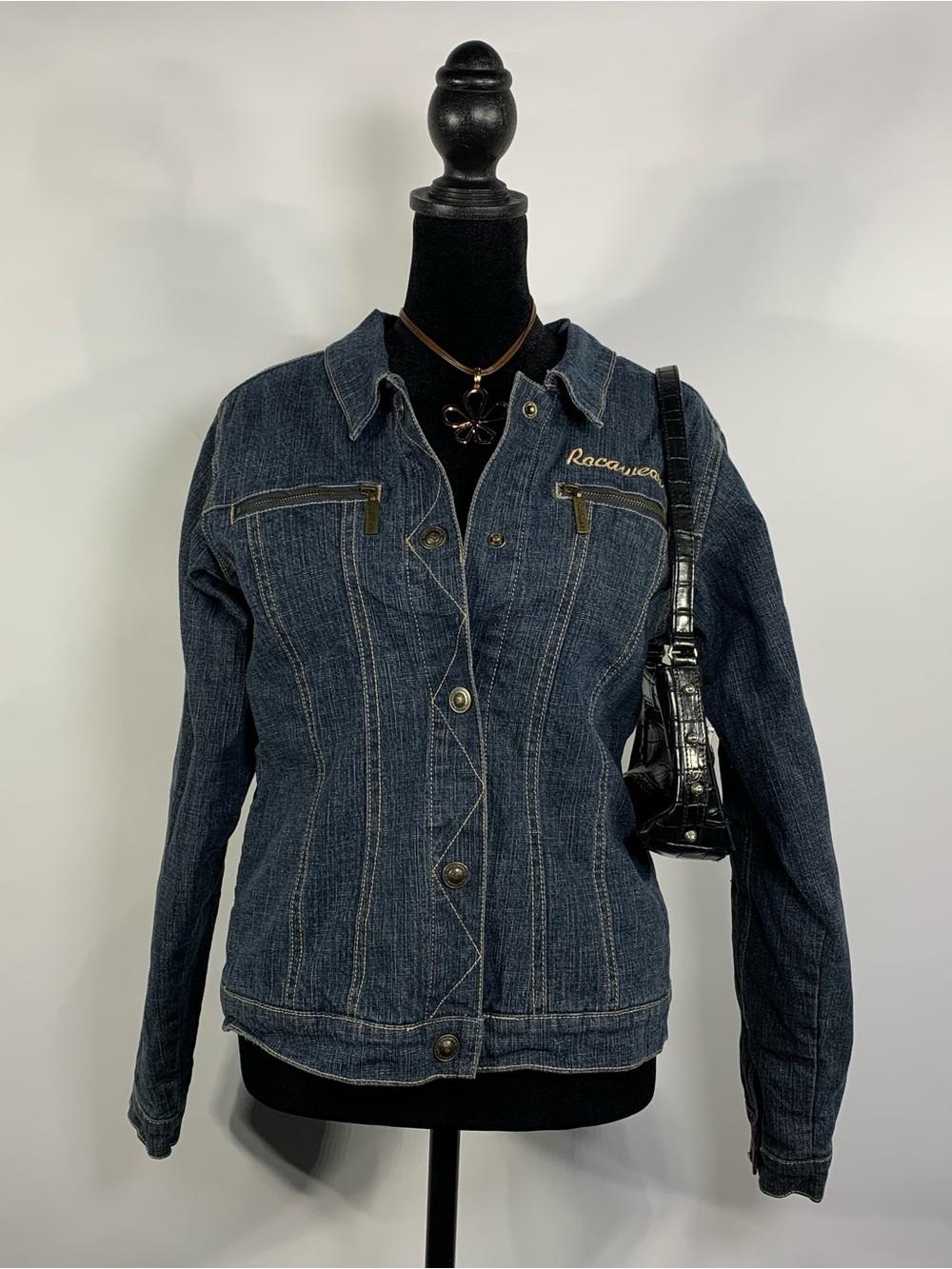 Y2K Rocawear embroidered denim jacket